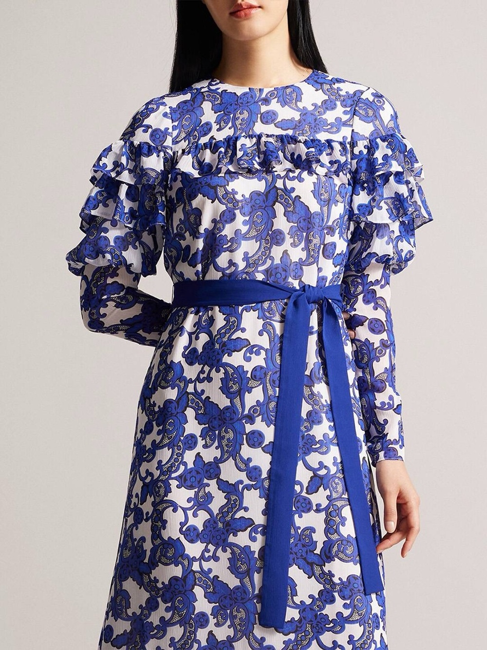 NWT Ted Baker Marquis Jacquard Paisley Midi Dress - Picture 4 of 10